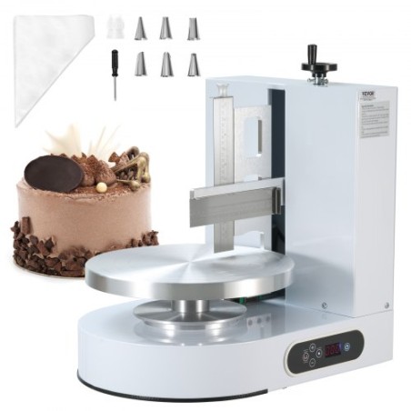 Kage dekorere maskine kage frosting spredning til 4 "til 12" kage hvid