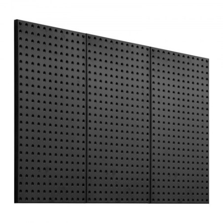 Metalpegboard paneler 3 paneler 24 "x 12" vægarrangør til garageværktøj