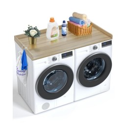 Washer Dryer Countertop 54" x 27" Wooden Washer and Dryer Topper Oak