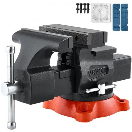5.5 "Bench Vise Multipurpose Heavy Duty Ductil Iron Swivel Locking Base