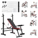 Weight Bench Sit up Bench Home Gym Strength Training Adjustable Foldable
