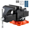 5 "Bench Vise Multipurpose Heavy Duty Ductil Iron Swivel Locking Base