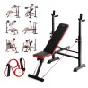 Weight Bench Sit up Bench Home Gym Strength Training Adjustable Foldable