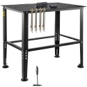 Welding Table 36" x 24" 800LBS Welding Workbench Table with Fixture Holes