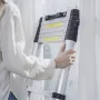 Teleskopende stige, 10,5 ft aluminium en knap tilbagetrækning