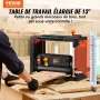 Tykkelse planer, to hastigheder, 13 "bredde arbejdsbordet