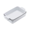 Ceramic Baking Dish 2 Pieces Rectangular Bakeware Set Deep for Baking