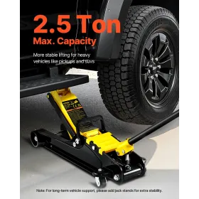 Floor Jack, 2.5 Ton Low Profile Floor Jack, Heavy-duty Steel Racing Floor Jack With Single Piston Lift Pump, Floor Jack Lifting