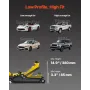 Gulvstik, 2,5 ton lavprofil gulvstik, kraftigt stål racing