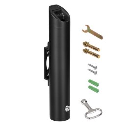 Cigarette Butt Receptacle Stainless Steel Wall Mounted Disposal Black