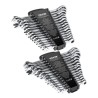 Combination Wrench Set 30 PCS SAE 1/4" to 1", Metric 8-24mm Organizer Rack