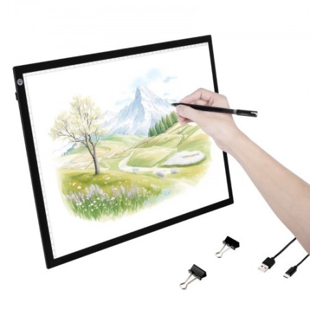 A3 LED Light Board USB Powered Tracing Pad 3 Level Dimmable Brightness