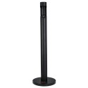 Cigarette Butt Receptacle Freestand Outdoor Cylinder Butt Disposal Black