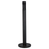 Cigarette Butt Receptacle Freestand Outdoor Cylinder Butt Disposal Black