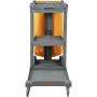 Rengøringsvogn, 3-hylder kommerciel vagtkur, 200 lbs kapacitet