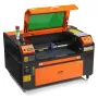 60W CO2 Laser Engraver, 41 x 61 cm(16 x 24 in), 500 mm/s(19.7 IPS) Laser Cutter Machine with 2-Way Pass Air Assist, Compatible w