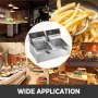 COMMERCIAL DEEP FRIDE 12L ELEKTRISK FRIER 5000W TWIN BASF