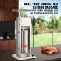 Manuel pølse stuffer, 8 kg/5L kapacitet, to hastighed 304