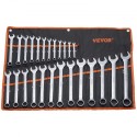 Combination Wrench Set 25-Piece Metric 6 mm to 32 mm with Roll-up Pouch