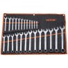 Combination Wrench Set 25-Piece Metric 6 mm to 32 mm with Roll-up Pouch
