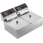 COMMERCIAL DEEP FRIDE 12L ELEKTRISK FRIER 5000W TWIN BASF