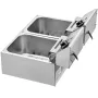 COMMERCIAL DEEP FRIDE 12L ELEKTRISK FRIER 5000W TWIN BASF
