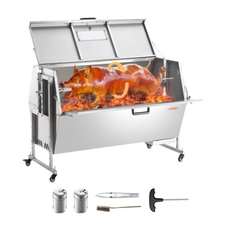 Roaster Spit Rotisserie BBQ Grill Pig Lamb Chicken Roaster 60W 286 lbs