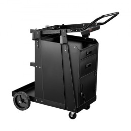 Welding Cart 2 Drawers Welder Cart Heavy Duty with Lockable Cabinet 350LBS