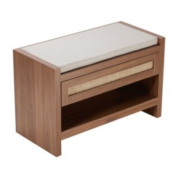 Rattan Bench Woven Bench 30,9 tommer til entryway Living Room & Soveværelse