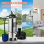 Submersible Water Pump, 1300W 20000L/H, with 10 m Cord and Automatic Tethered Float Switch, Stainless Steel and Cast Iron for Di