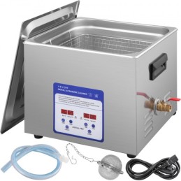 Digital Ultrasonic Cleaner 15L Ultrasonic Cleaning Machine 40KHz Sonic Cleaner Machine 316 & 304 Rustfrit stål Ultrasonic