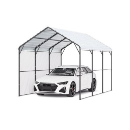 10' x 15' Metal Carport Heavy Duty Outdoor Car Shelter Garage for Boats