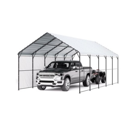 13 'X 26' Metal Carport Heavy Duty Outdoor Car Shelter Garage til både