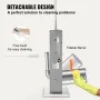 Manual Sausage Stuffer, 11LBS/7L Capacity, Two Speed 304 Stainless Steel Vertical Sausage Stuffer, Sausage Filling Machine with 