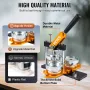 Button Maker Machine, 75 mm (3 inch) Badge Punch Press Kit, Children DIY Gifts Pin Maker, Button Making Supplies with 500pcs But
