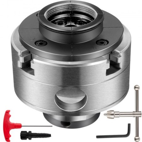 Lathe Chuck, 3.75" Woodturning Lathe Chuck, 4-Jaw Wood Lathe Chuck, 1In x 8TPI Thread Mini Lathe Chuck, Precision