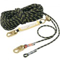 Vertical Lifeline 150ft (45.7m) Outdoor Climbing Rope Black & Yellow