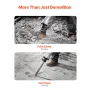 Demolition Jack Hammer Concrete Breaker 2200W Electric Hammer 2 Chisel Bits