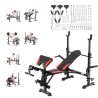 Weight Bench Sit up Bench Home Gym Strength Training Adjustable Foldable