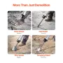 Nedrivning Jack Hammer betonbryder 2200W Electric Hammer 4