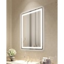 LED Bathroom Mirror 3 Colors Anti-fog Wall Mounted Vanity Mirror 60 x 80cm