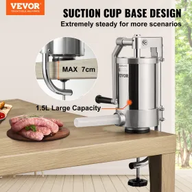 Pølse -stuffer, 2,5 kg/1,5 l