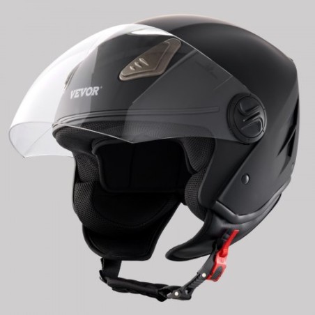 3/4-face motorcykelhjelm Motocross Helmet med Bluetooth Slot