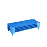 Stackable Kiddie Cot 52 "X 23" Daycare Nap Coter til Kids Blue (Pack of 4)