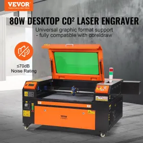 80W CO2 Laser Engraver, 51 x 71 cm(20 x 28 in), 500 mm/s(19.7 IPS) Laser Cutter Machine with 2-Way Pass Air Assist, Compatible w