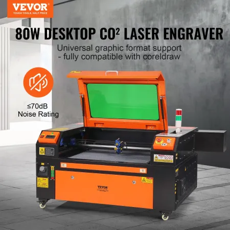 80W CO2 Laser Engraver, 51 x 71 cm(20 x 28 in), 500 mm/s(19.7 IPS) Laser Cutter Machine with 2-Way Pass Air Assist, Compatible w