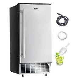 Undercounter Ice Maker 80 lbs/dag indbygget ismaskine med reversibel dør