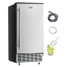 Undercounter Ice Maker 80 Lbs/Day Built-in Ice Machine with Reversible Door