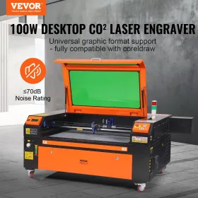 100W CO2 Lasergravering Gravering af udskæringsprint maskine