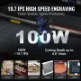 100W CO2 Laser Engraver, 61 x 89 cm(24 x 35 in), 500 mm/s(19.7 IPS) Laser Cutter Machine with 2-Way Pass Air Assist, Compatible 